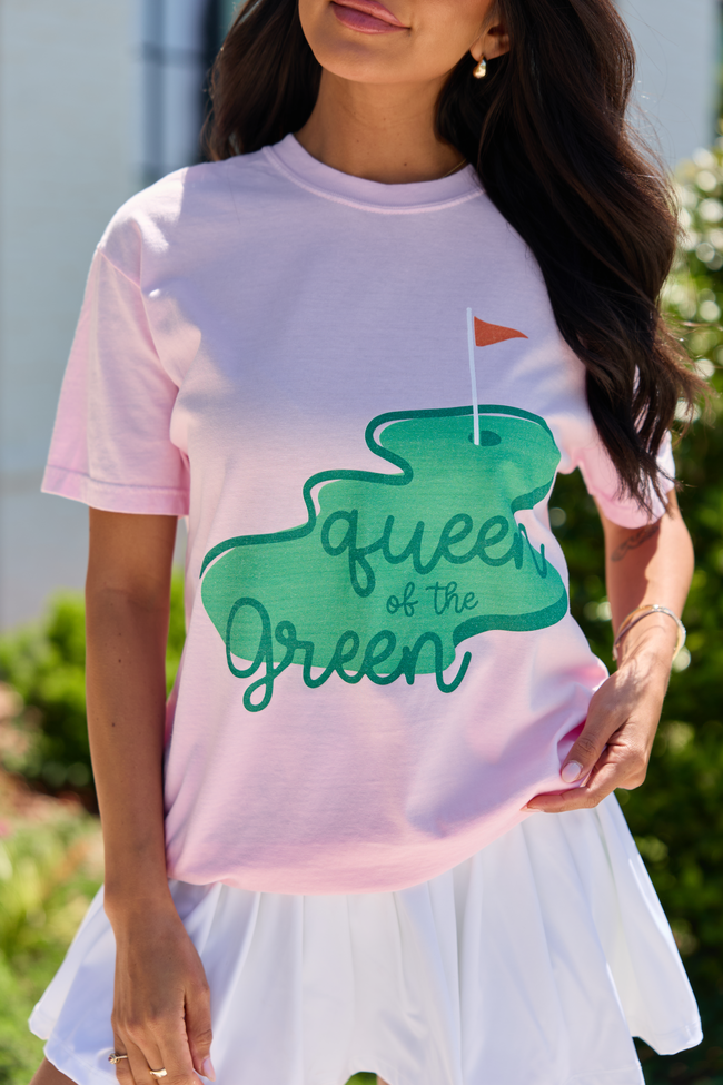 Queen of the Green Light Pink Comfort Colors Graphic Tee
