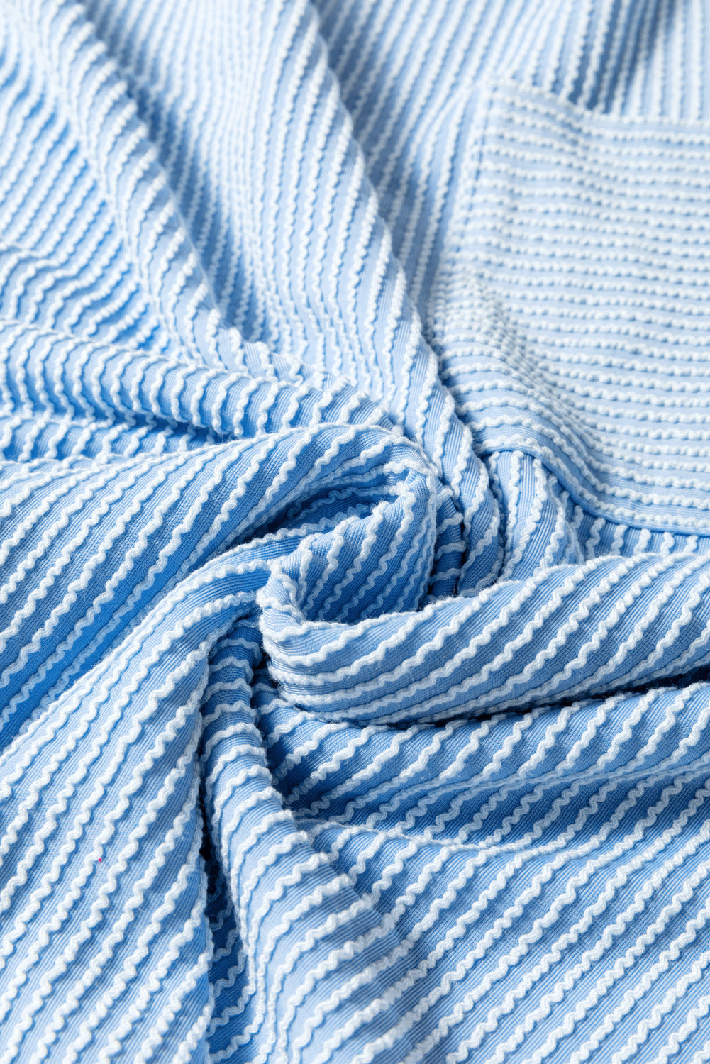 Ribbed Textured Long Sleeve T Shirt
