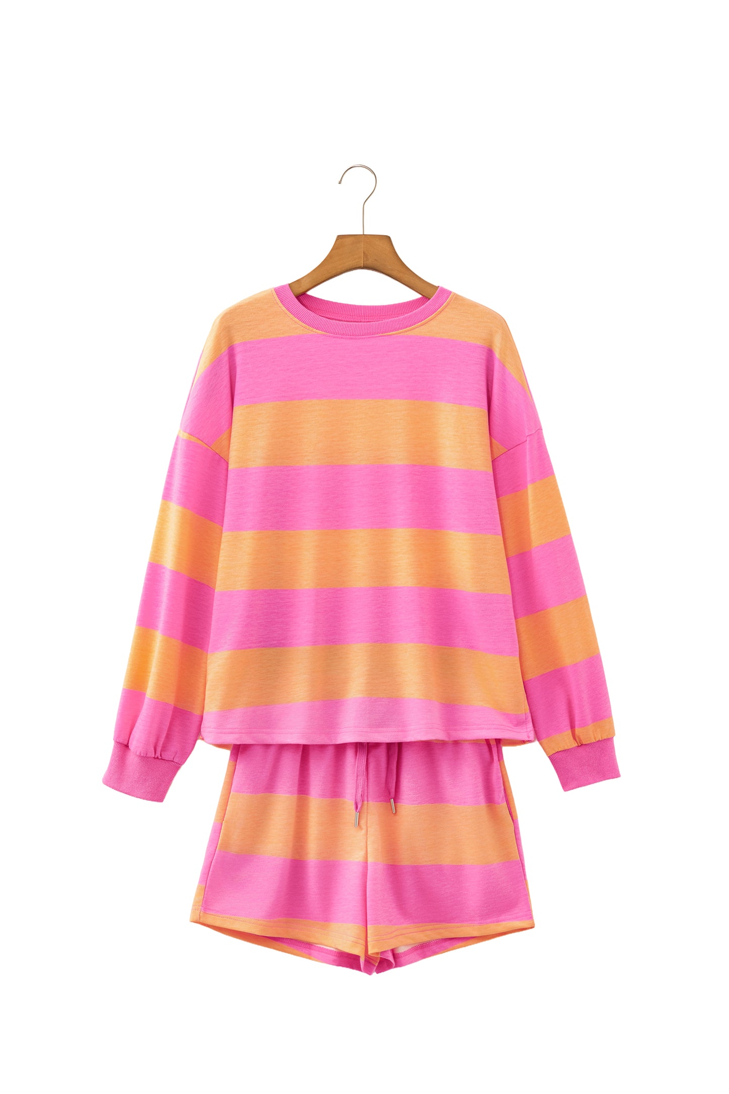 Long Sleeve Casual Short Set