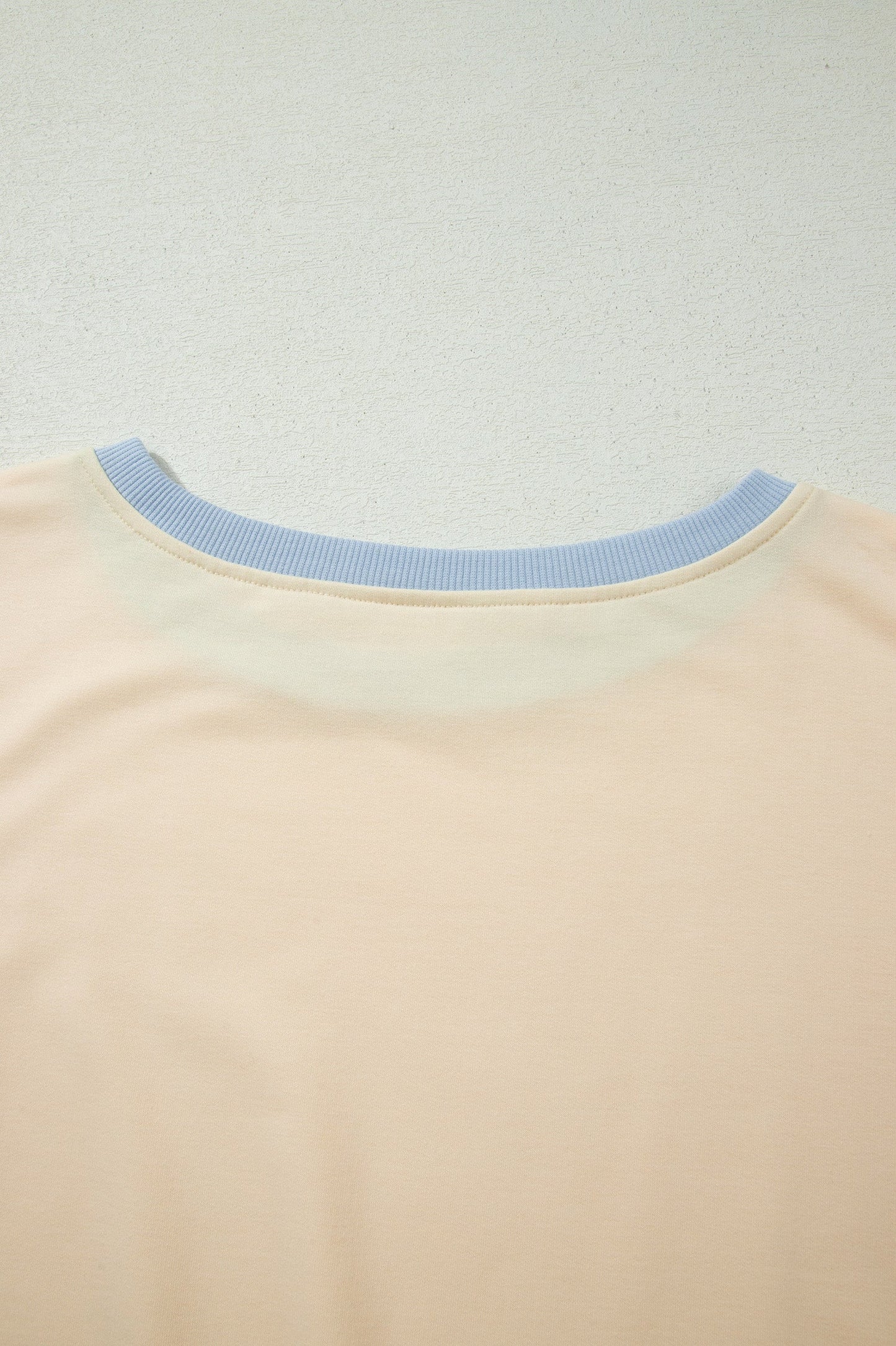 Apricot Colorblock Edge Drop Shoulder T Shirt and Skort 2Pcs Set