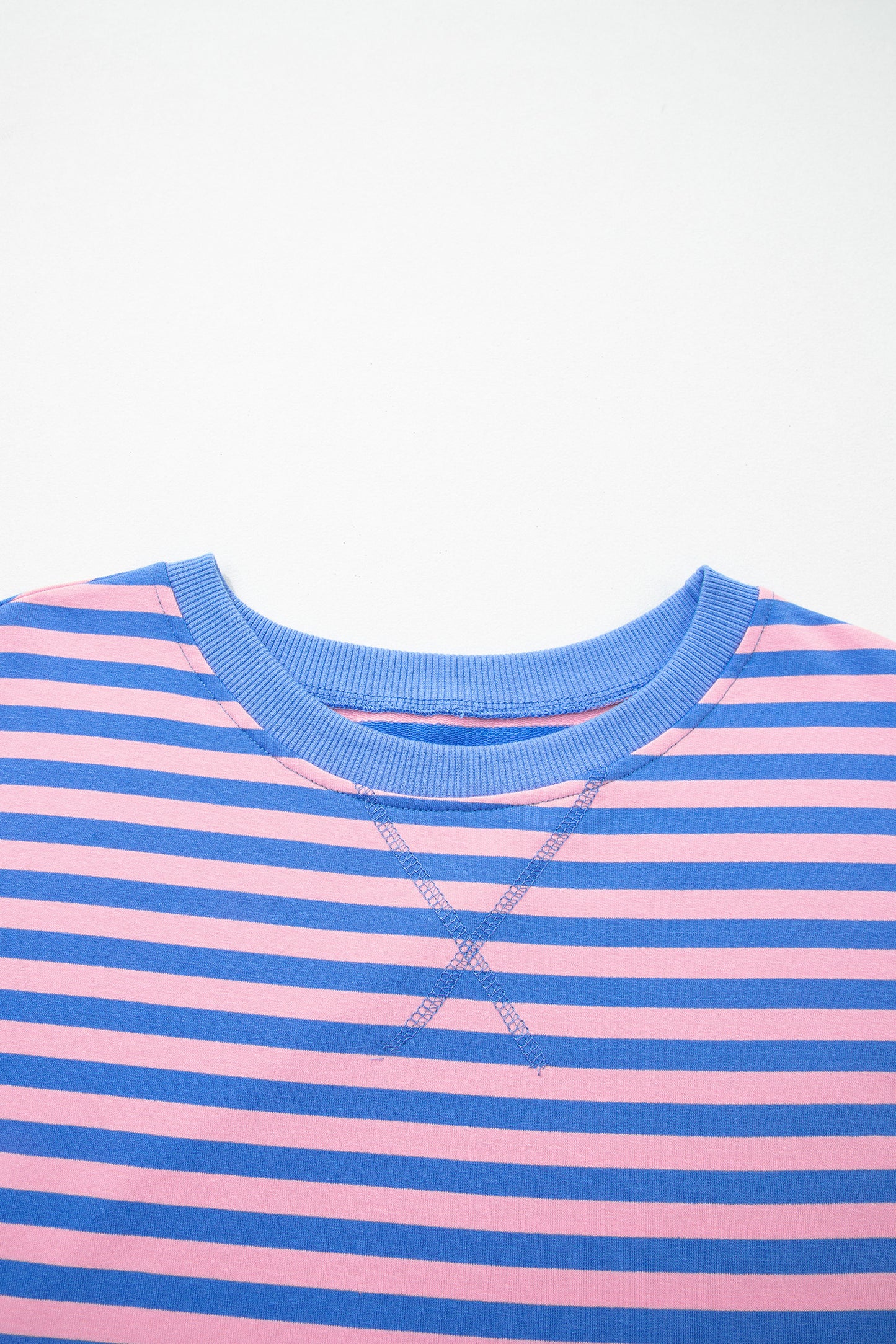 Stripe Relaxed Short Sleeve Top & Skort Set