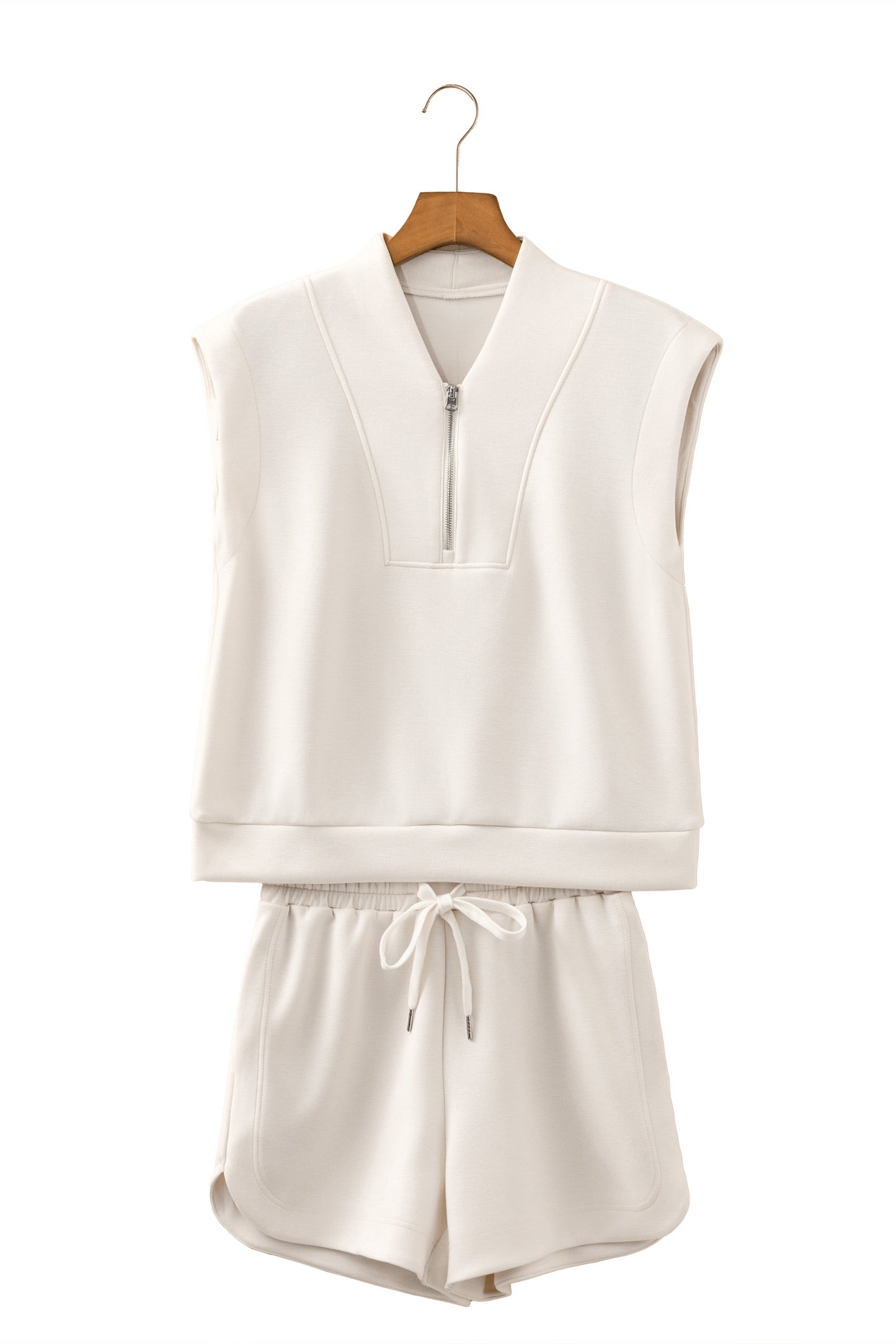 Quarter Zip Sleeveless Casual Outfit