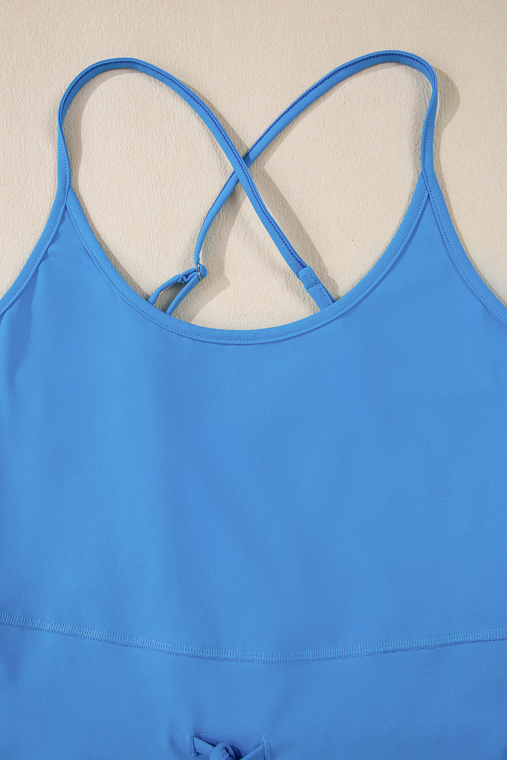 Drawstring Waist Sporty Romper