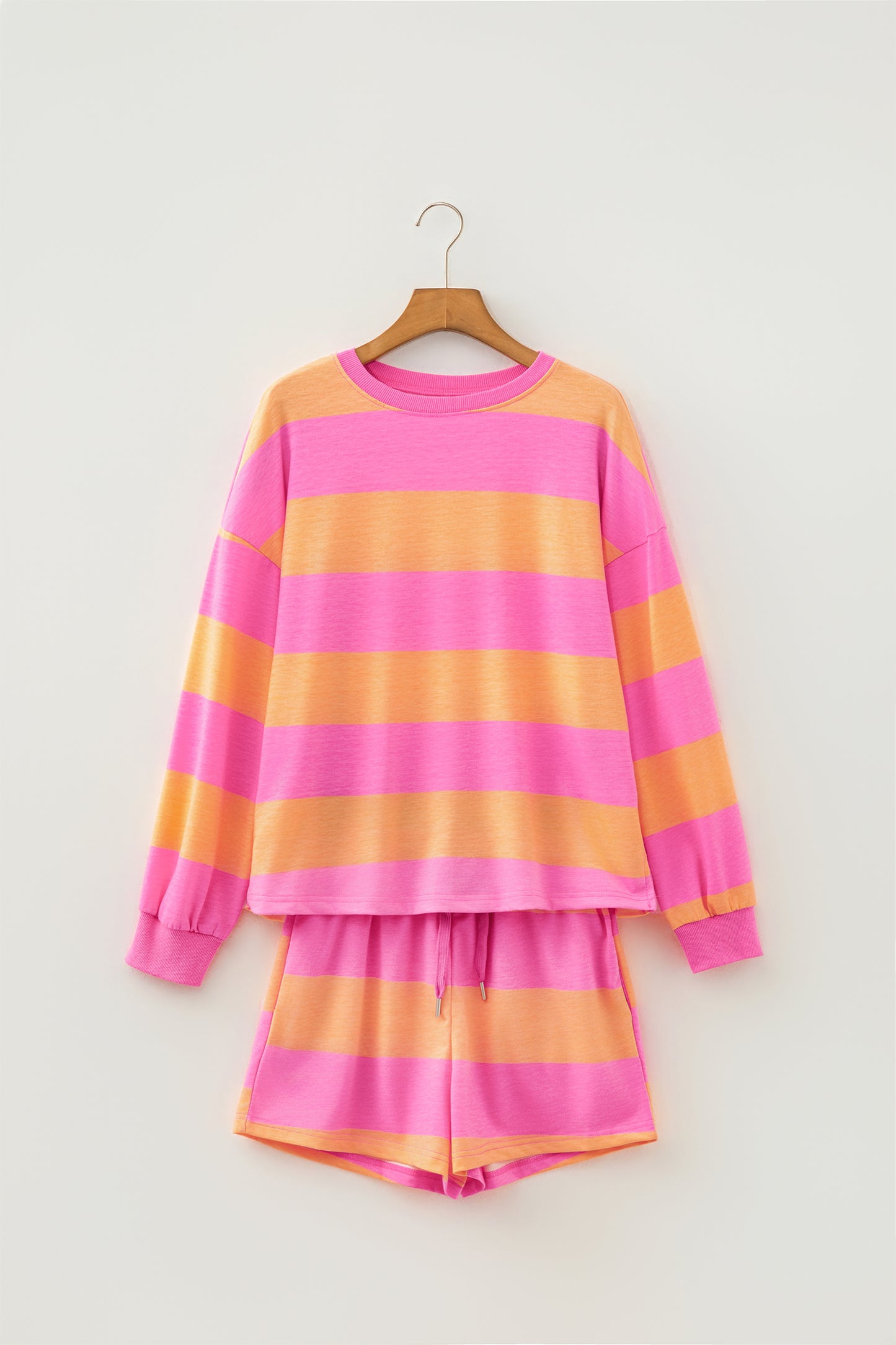 Long Sleeve Casual Short Set