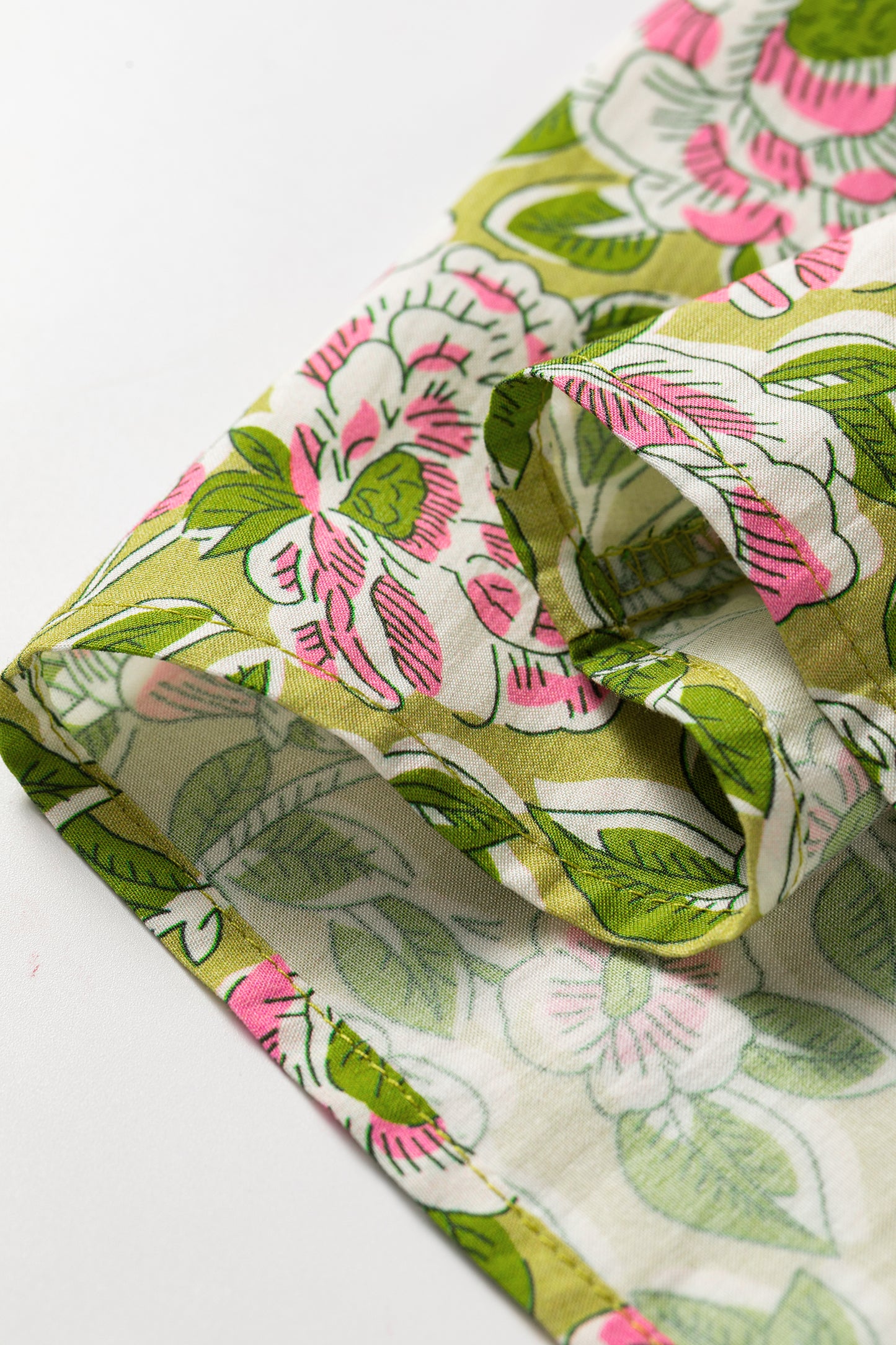 Floral Printed Knot Straps Babydoll Tank Top