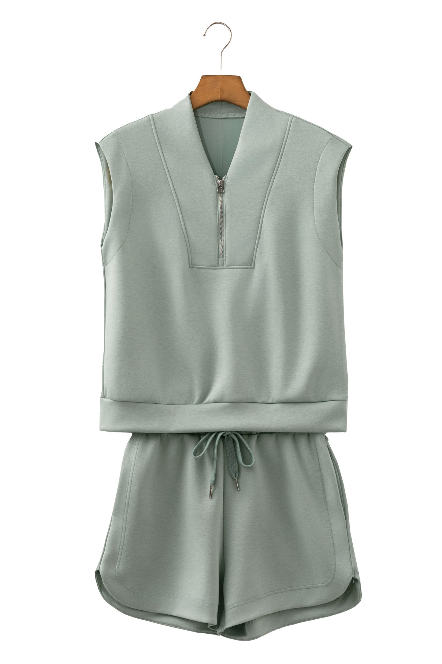 Quarter Zip Sleeveless Casual Outfit