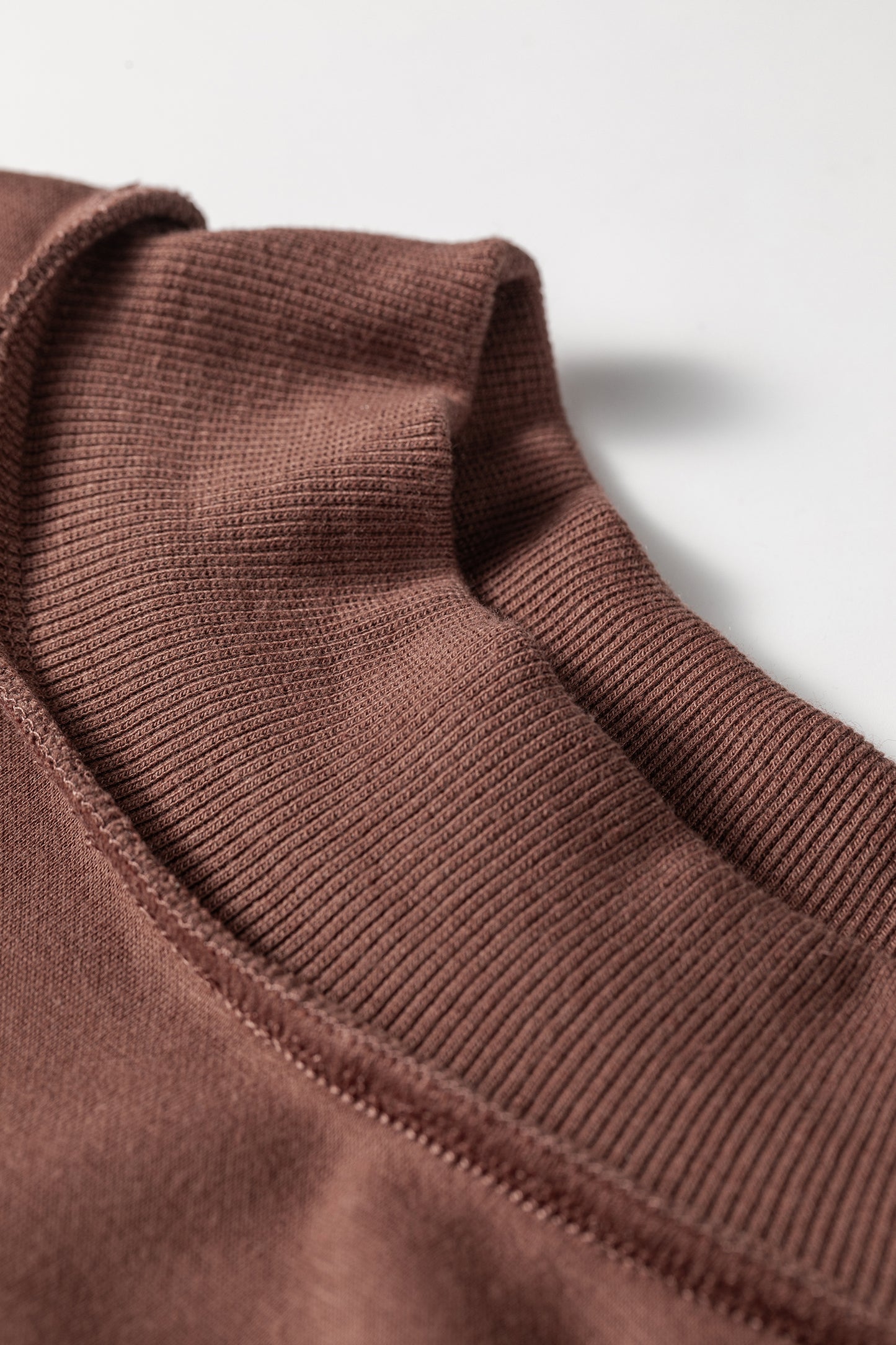 Tillandsia Purple Oversize Drop Shoulder Reversible Mock Neck Sweatshirt