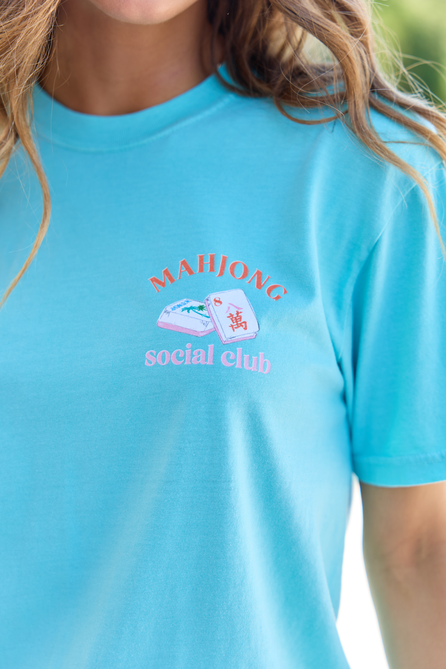 Mahjong Tiles Mint Comfort Colors Graphic Tee