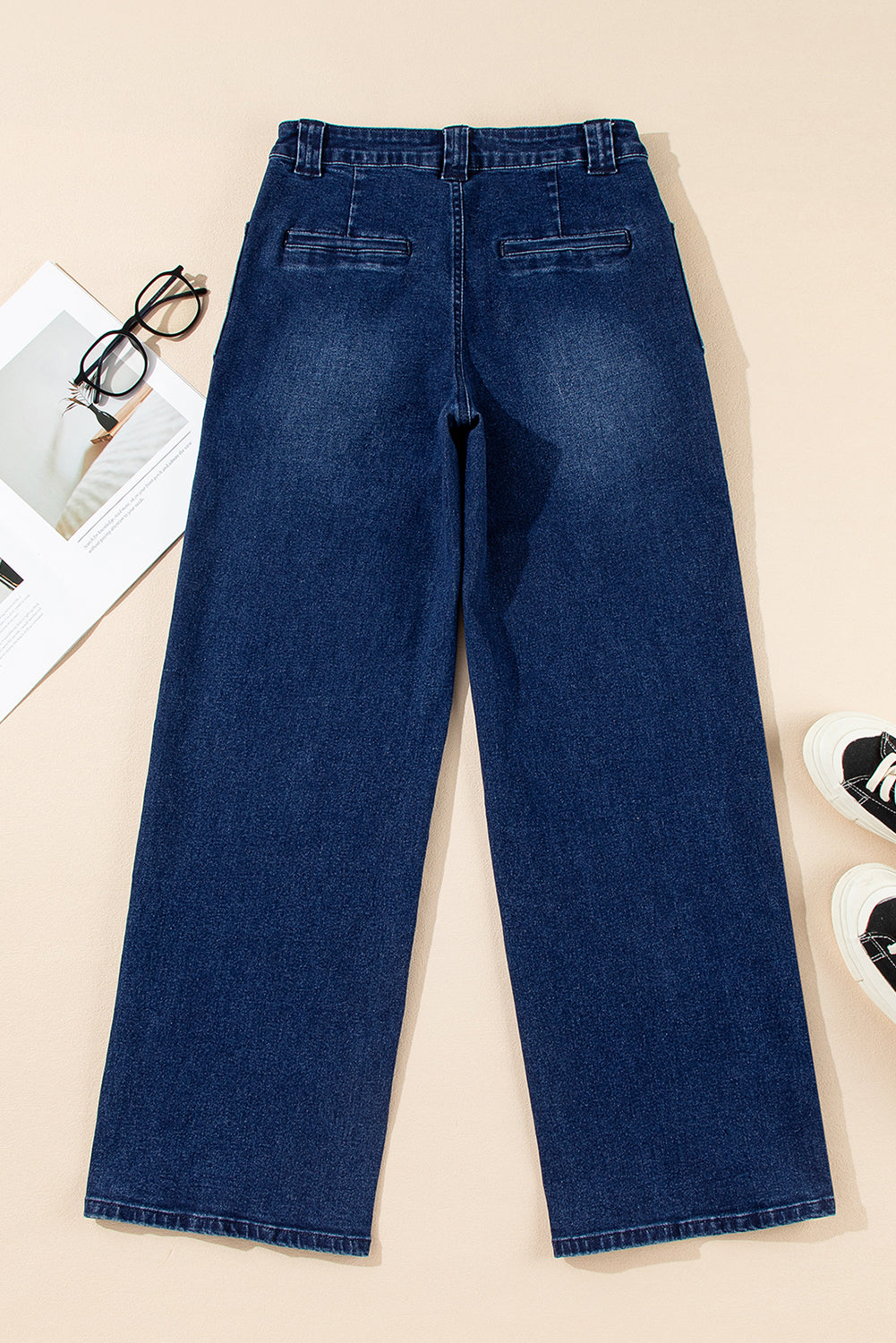 Straight Leg Mid-rise Shift Jeans