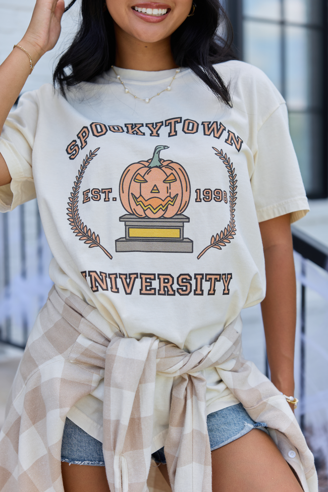 Spookytown Ivory Graphic Tee
