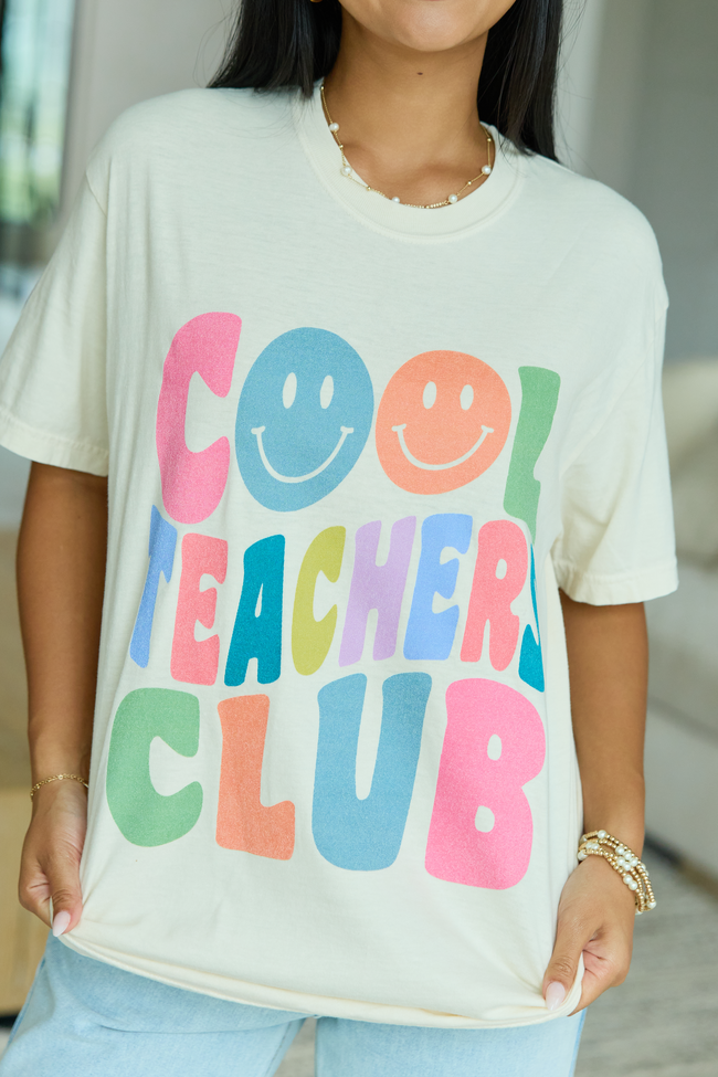 Cool Teachers Club Ivory Graphic Tee
