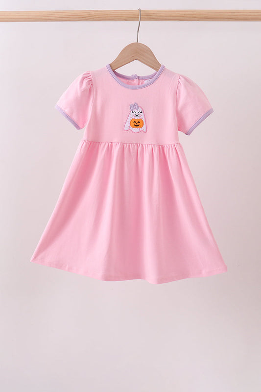 ghost pumpkin embroidery dress