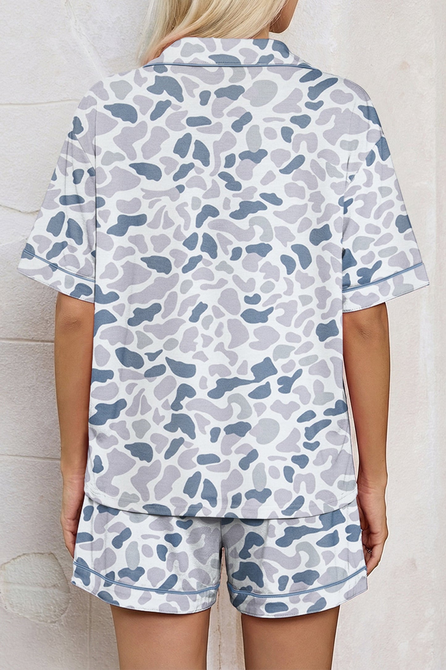 Camouflage Print Pajama Set