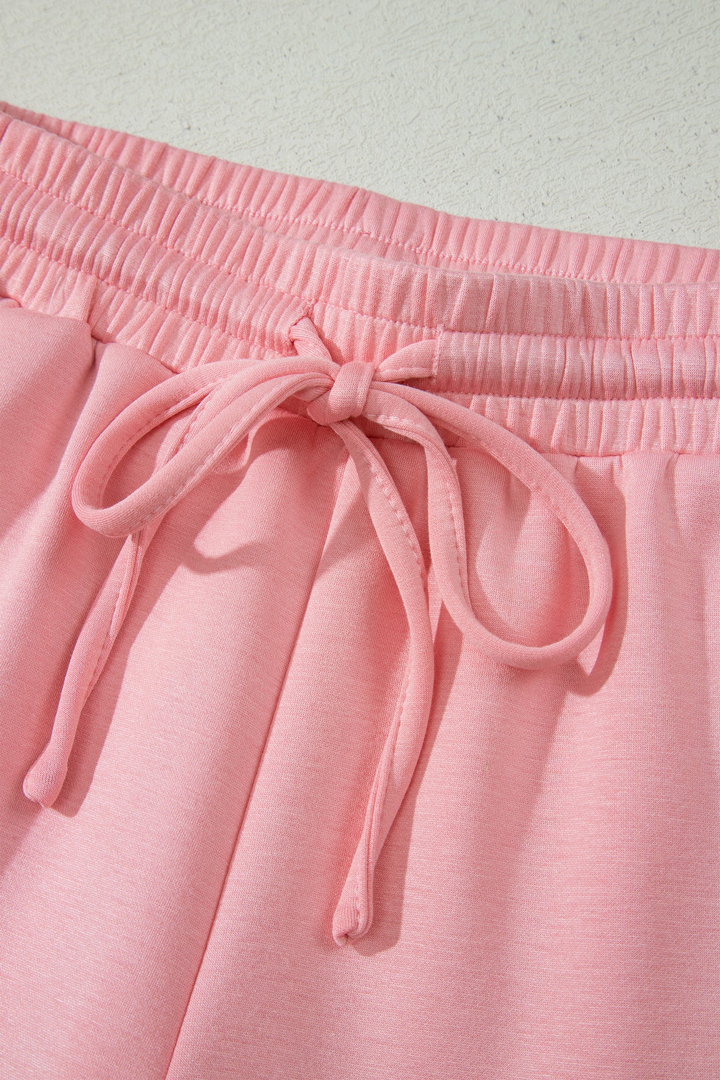 Scalloped V Neck Short Set