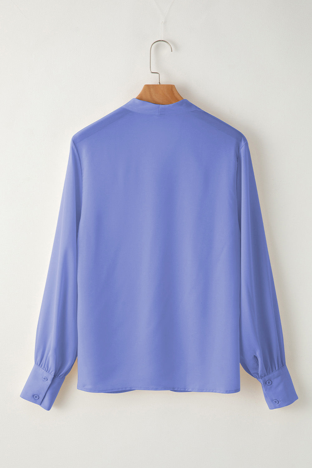 V Neck Breezy Long Sleeve Blouse