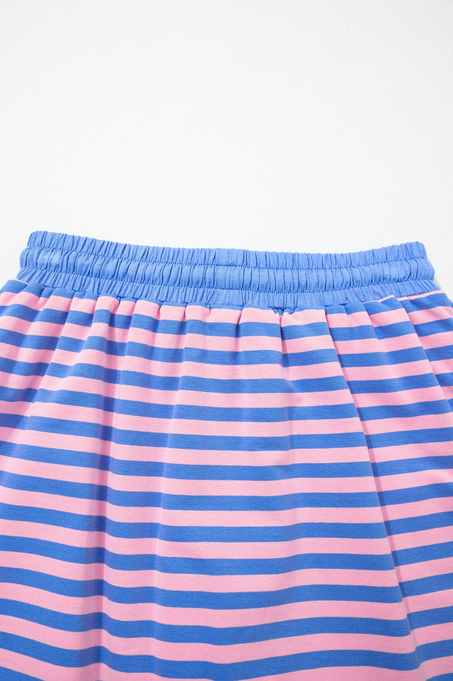 Stripe Relaxed Short Sleeve Top & Skort Set