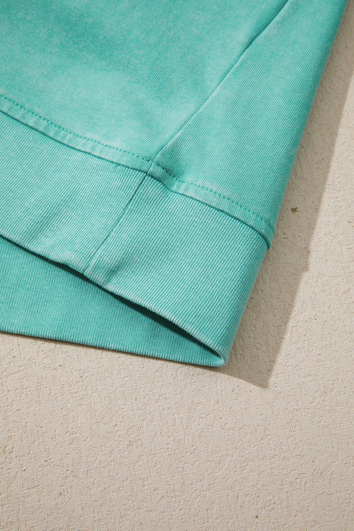Mineral Wash V Neck Tee Matching Skort Set