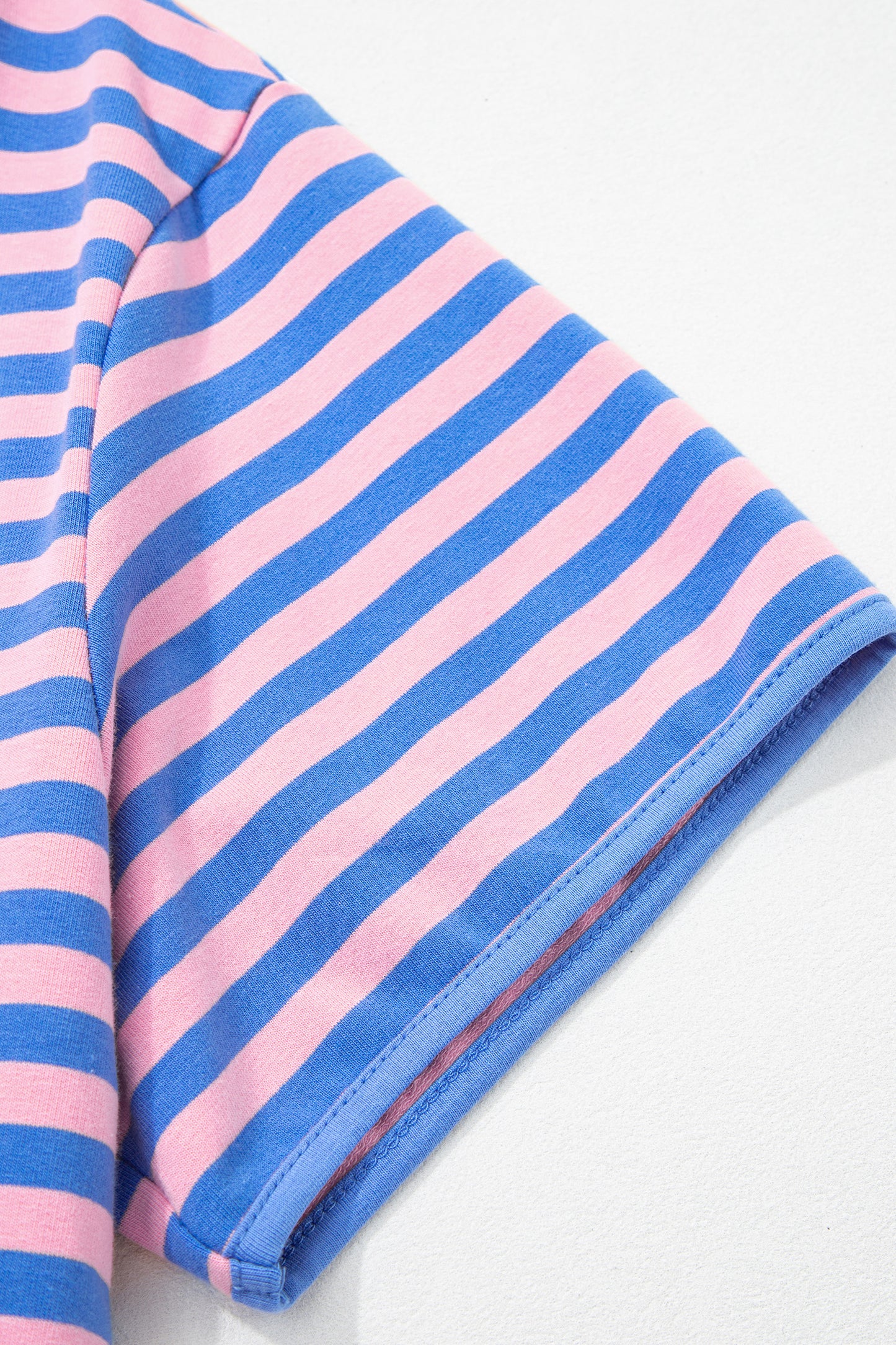 Stripe Relaxed Short Sleeve Top & Skort Set