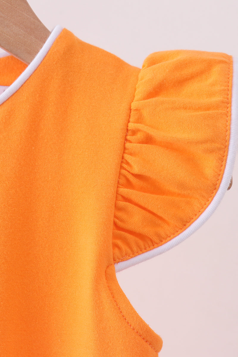 flutter sleeve scalloped top