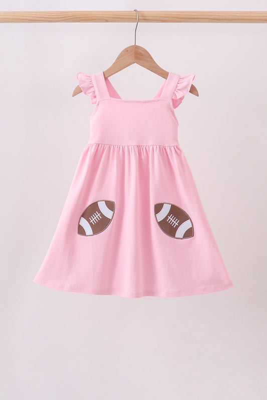 football applique dress