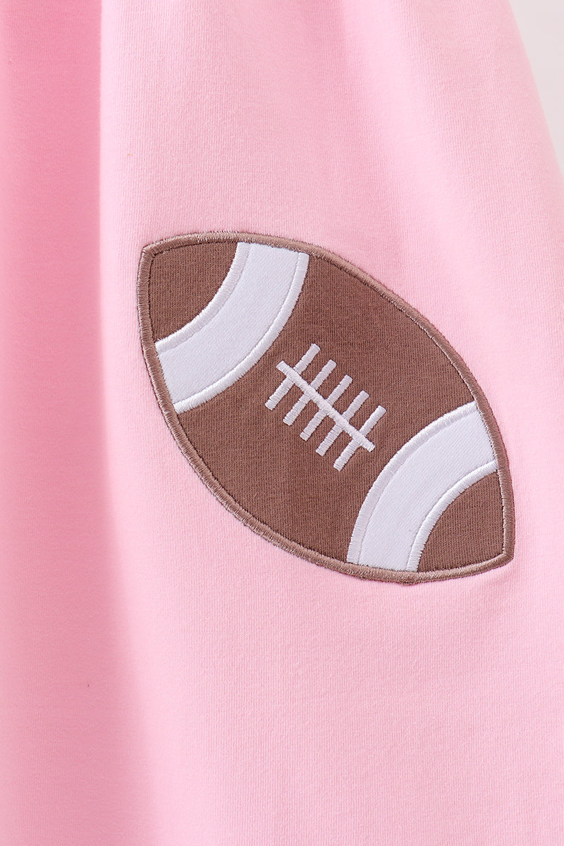football applique dress