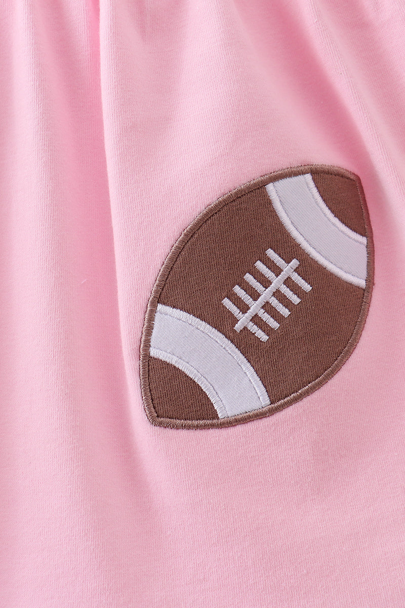 football applique bloomer set
