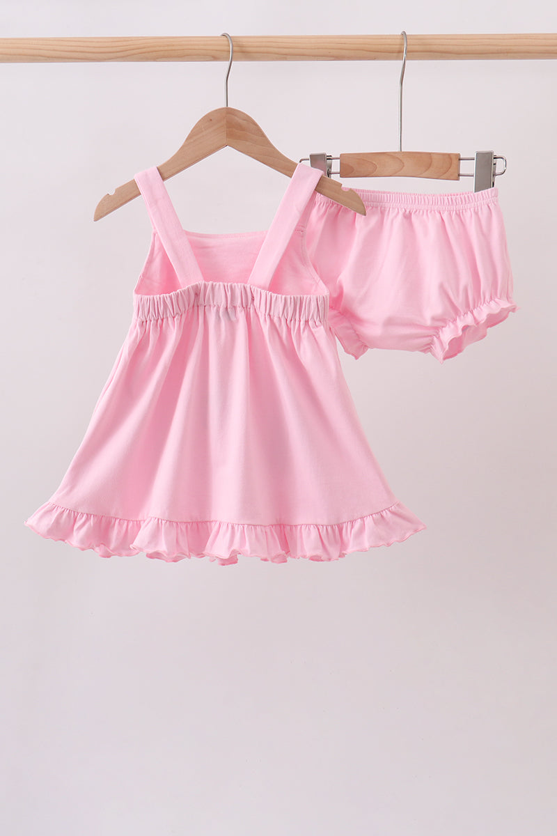 football applique bloomer set