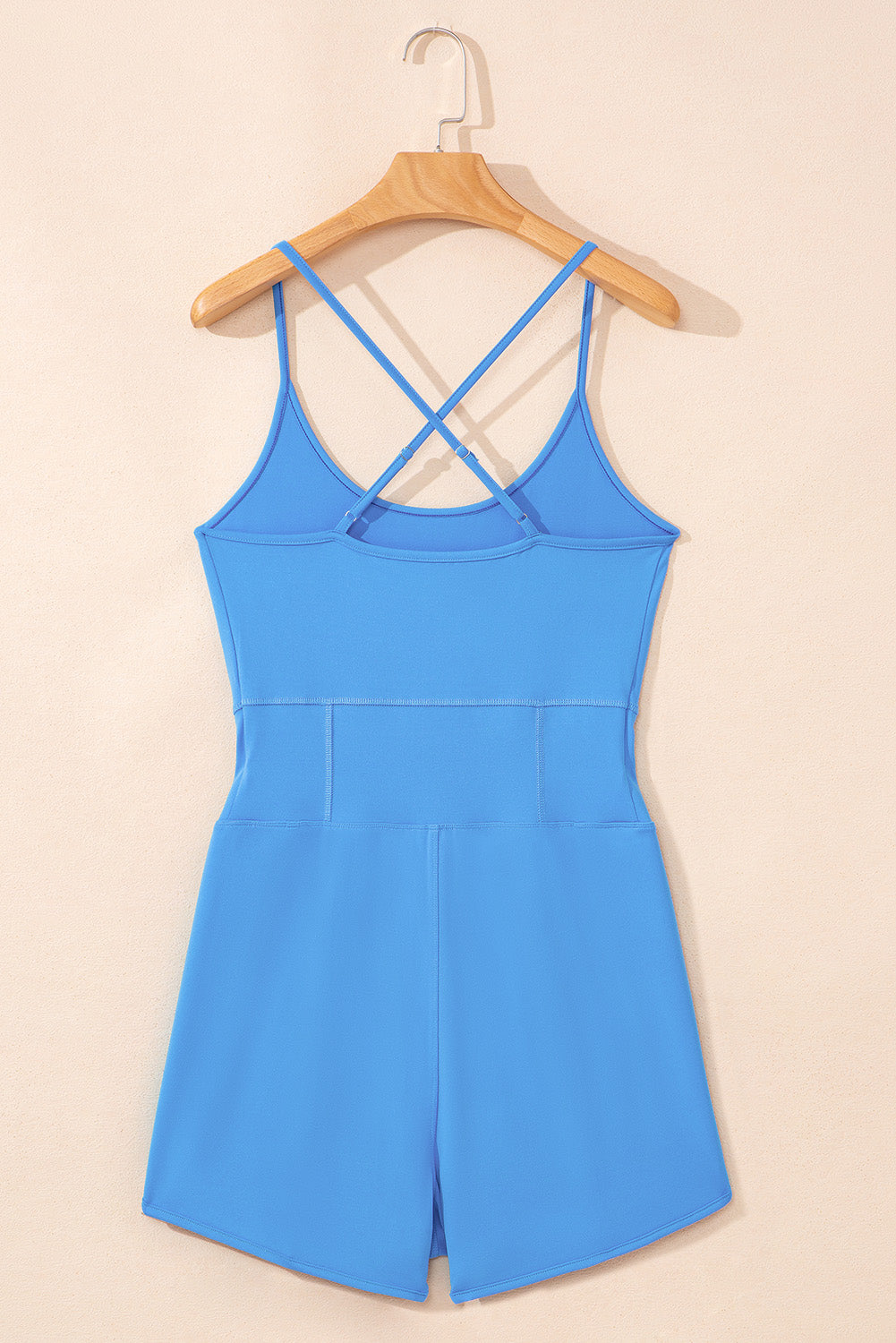 Drawstring Waist Sporty Romper