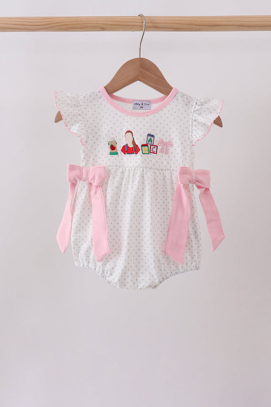 ABC embroidery dot bubble