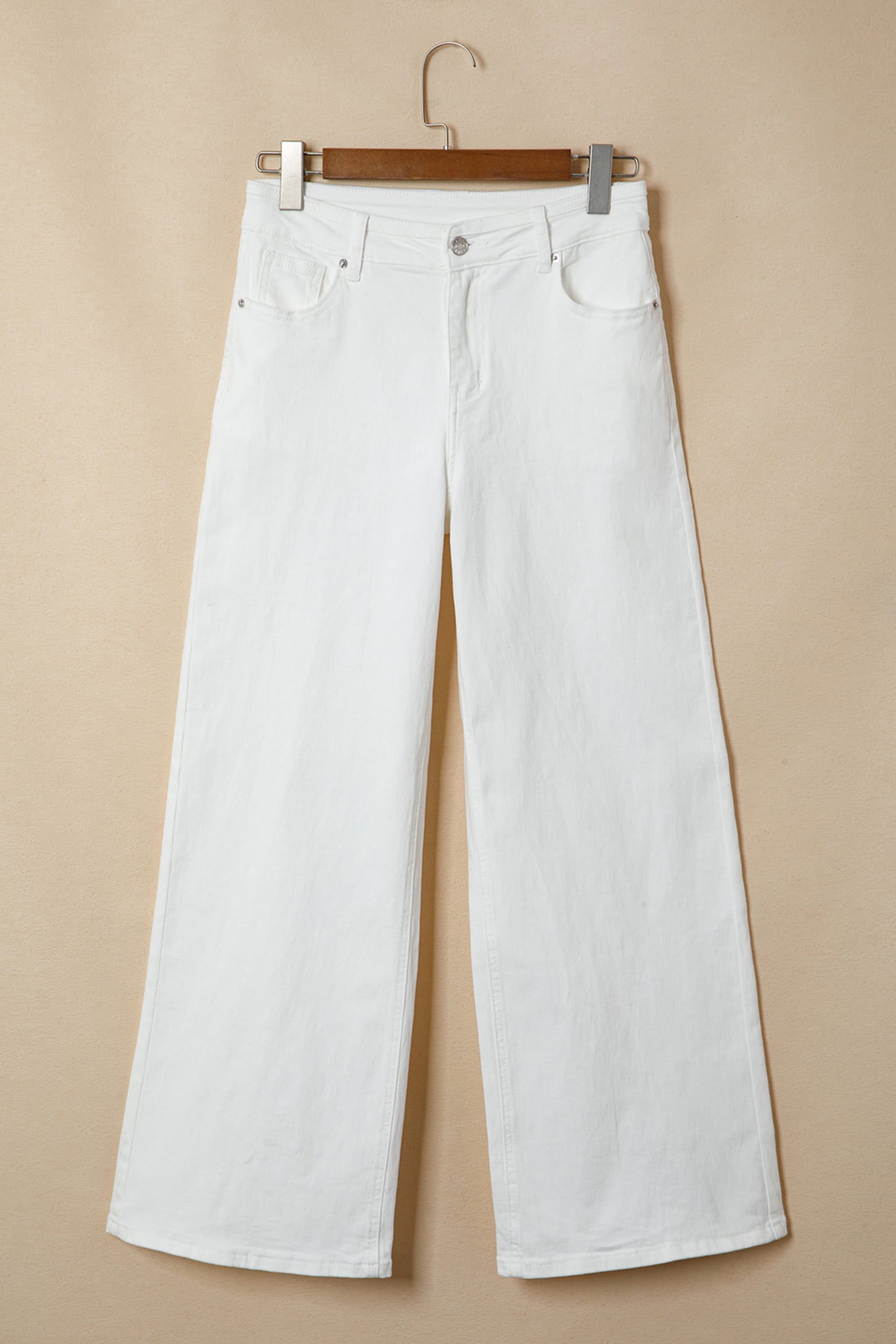 White Loose Casual Jeans