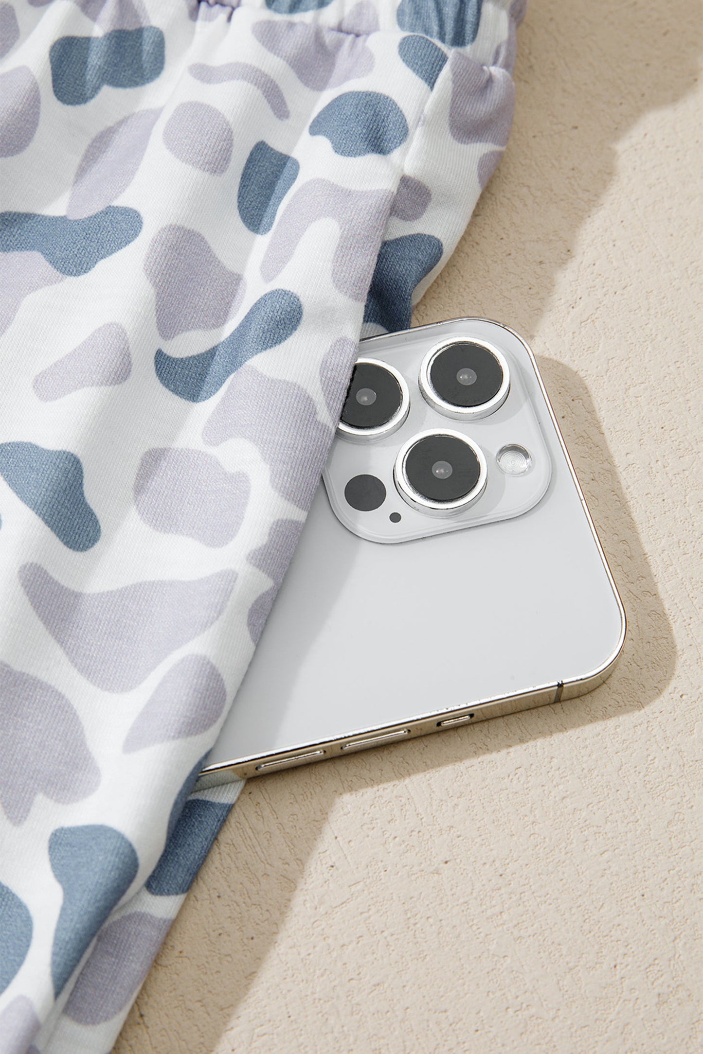 Camouflage Print Pajama Set