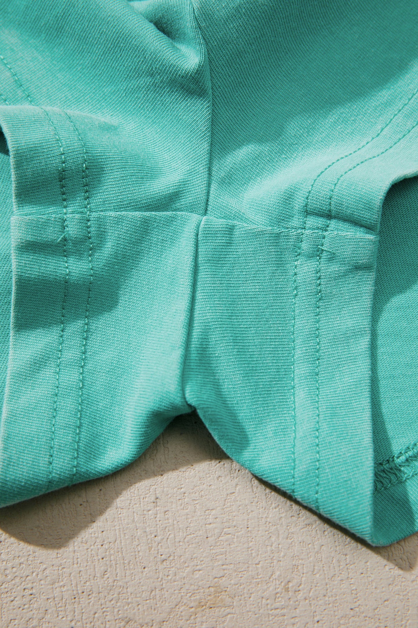 Mineral Wash V Neck Tee Matching Skort Set