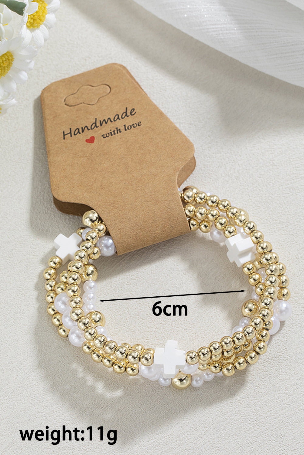 Arely Beaded Elastic Layered Bracelet