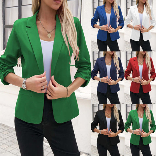 Ruched Blazer