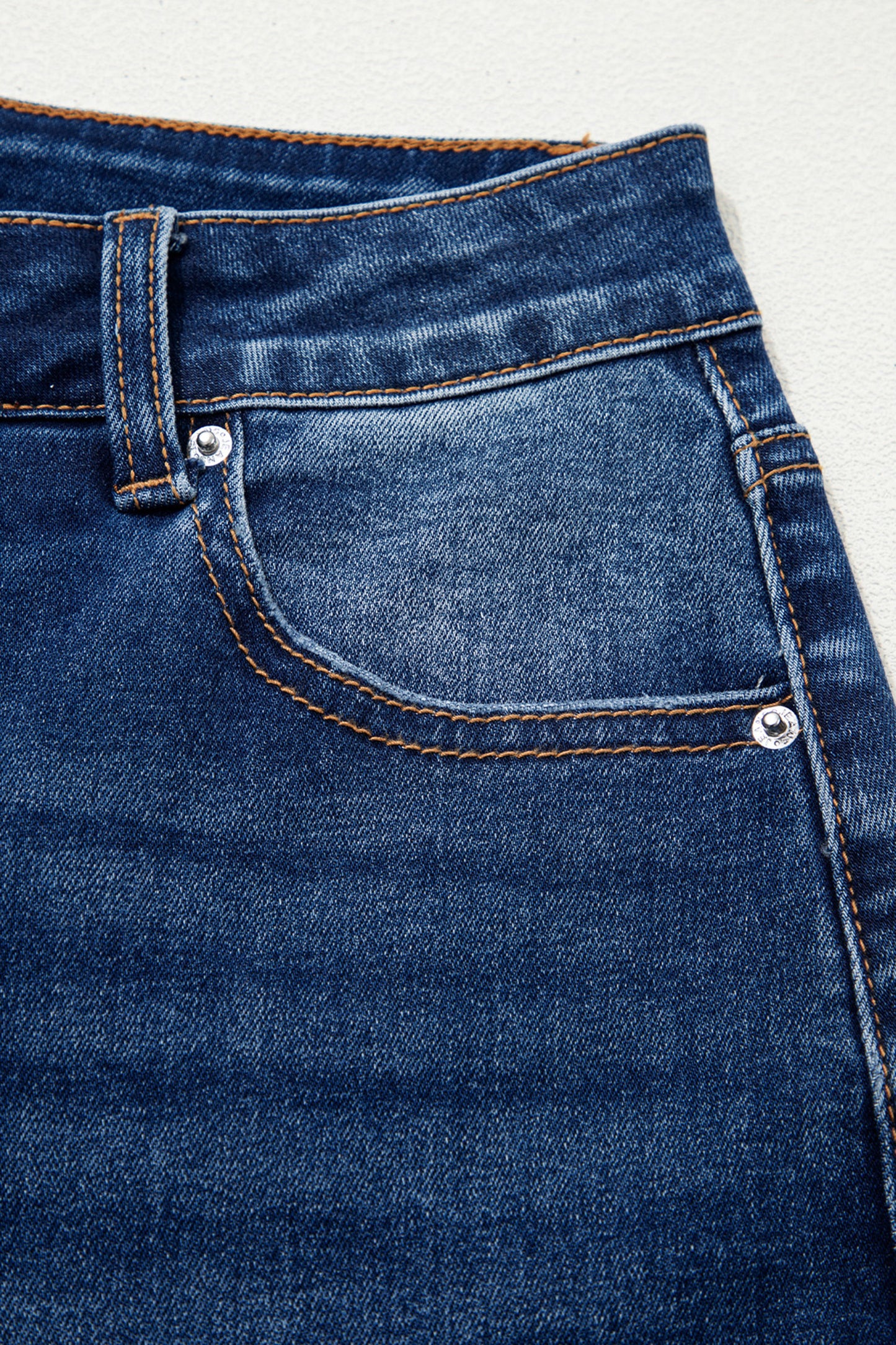 Raw Hem Ankle Length Jeans