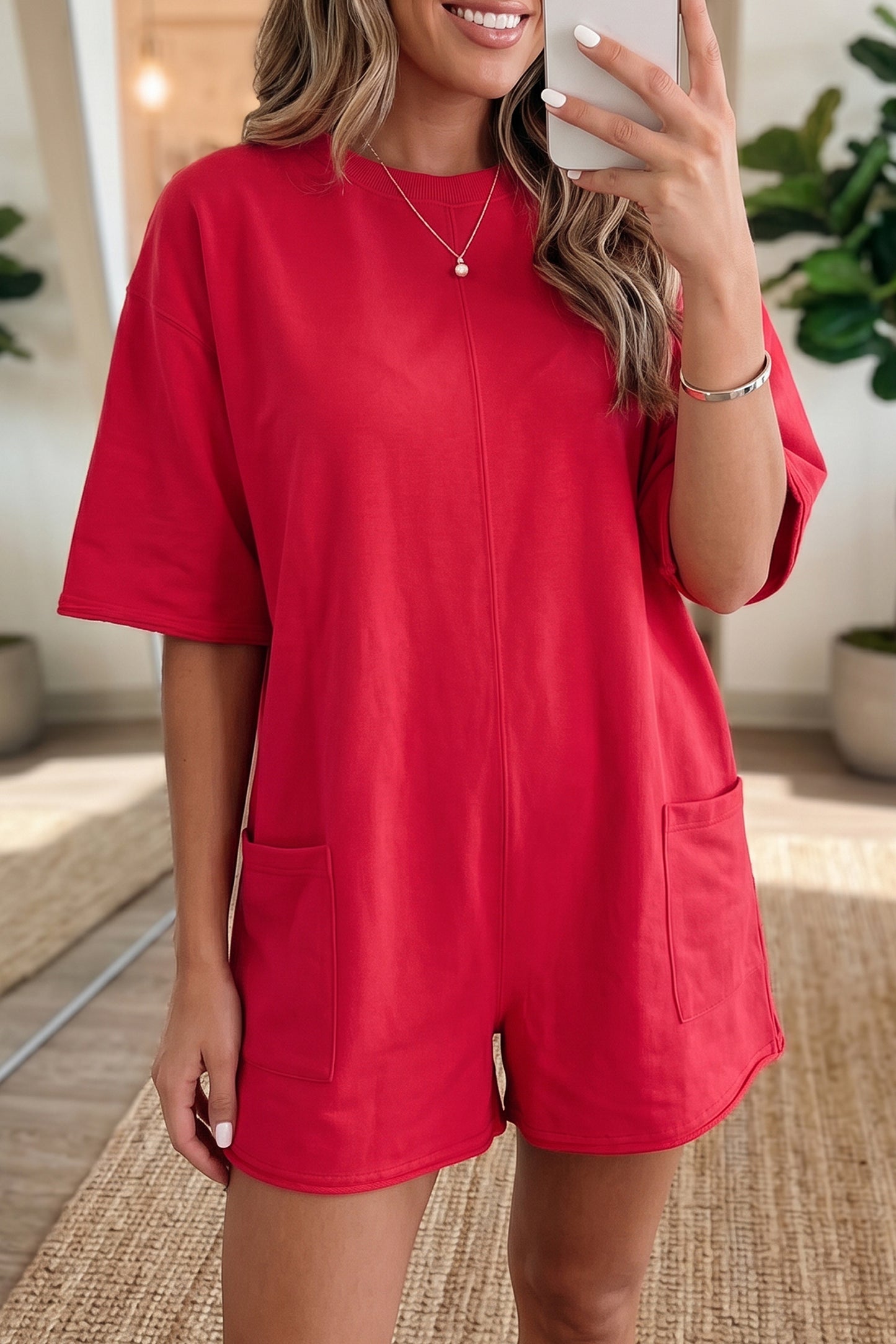 Pocketed Loose Romper
