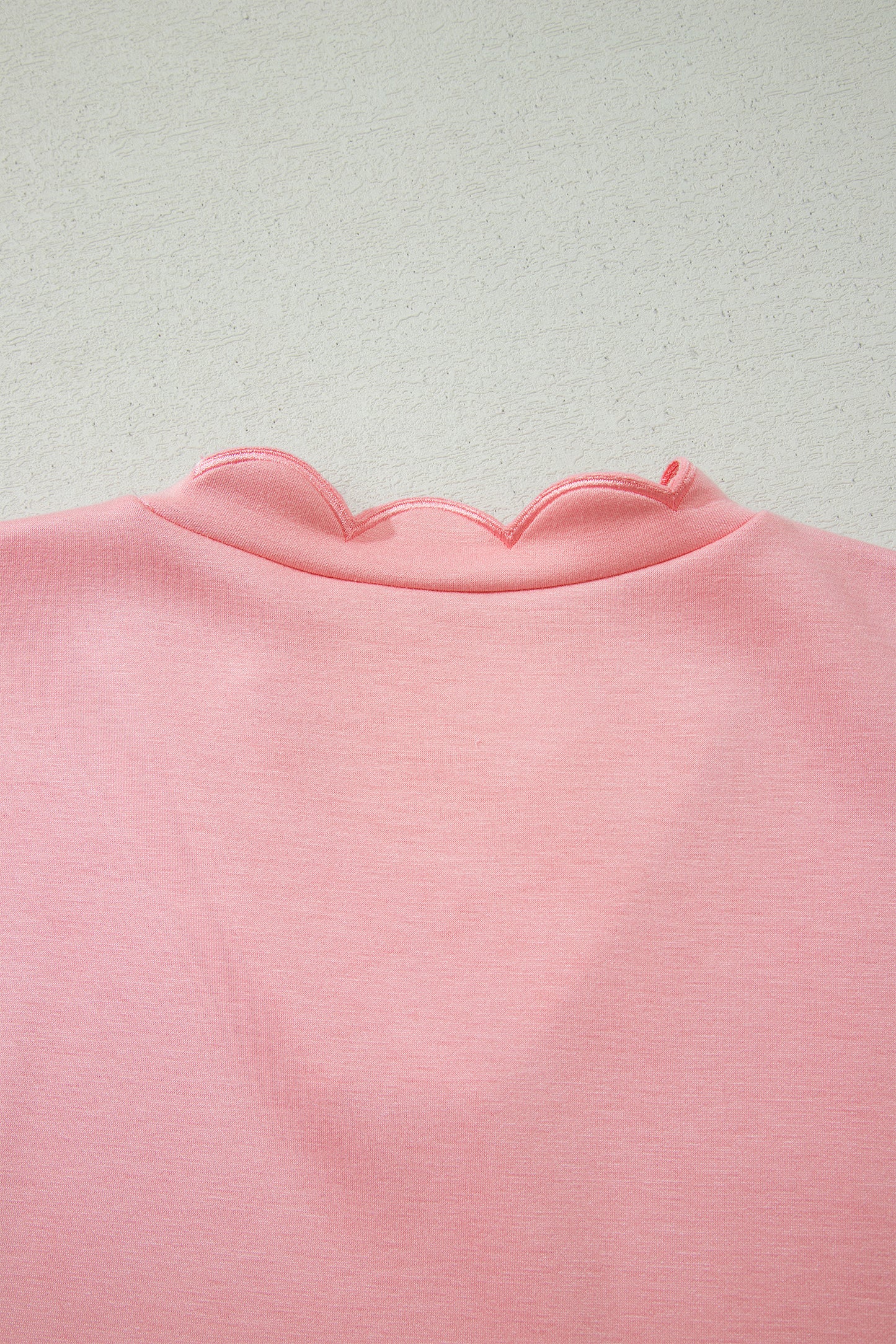 Scalloped V Neck Short Set