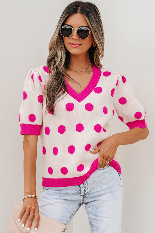 Alexia Puff Short Sleeve Sweater