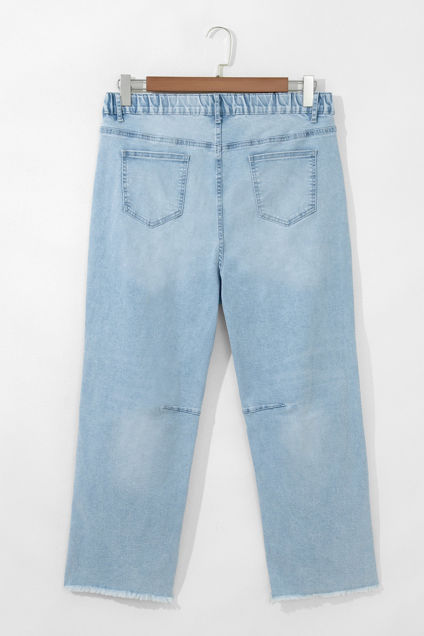 Patch Pocket Raw Cut Shift Jeans