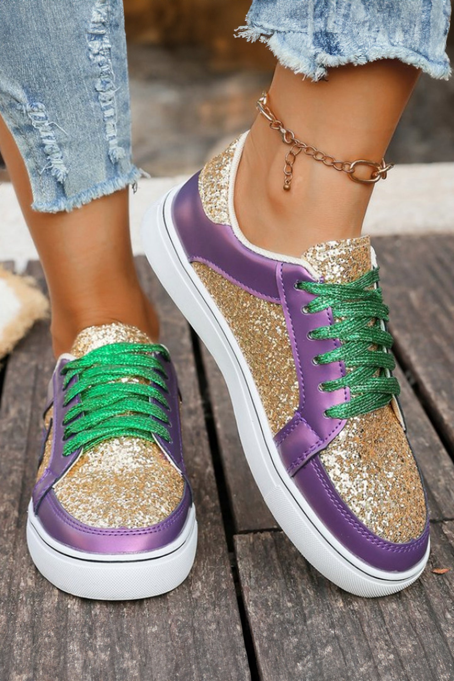 Glitter Star Sneakers
