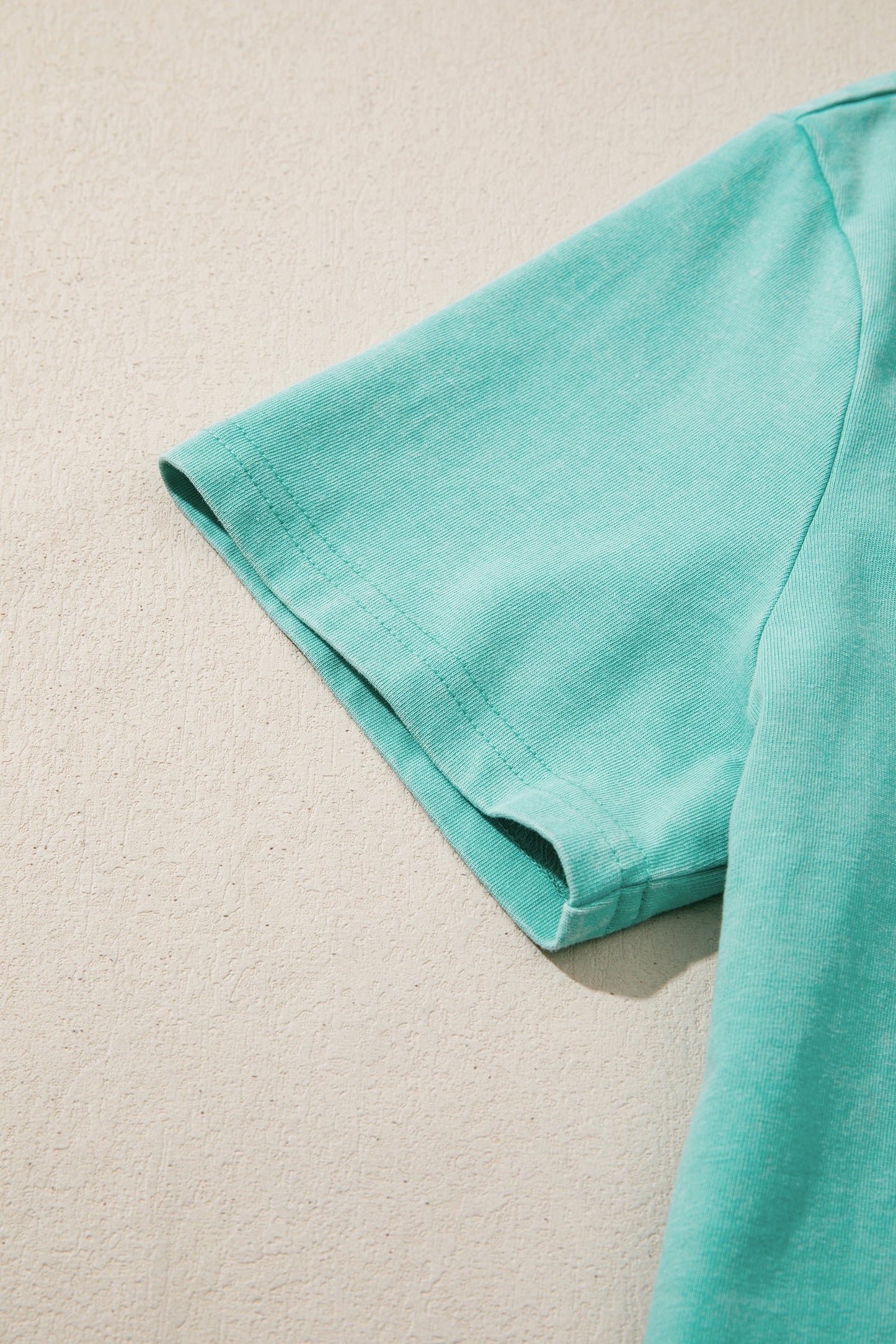 Mineral Wash V Neck Tee Matching Skort Set