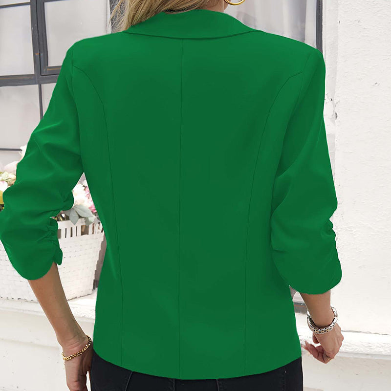 Ruched Blazer