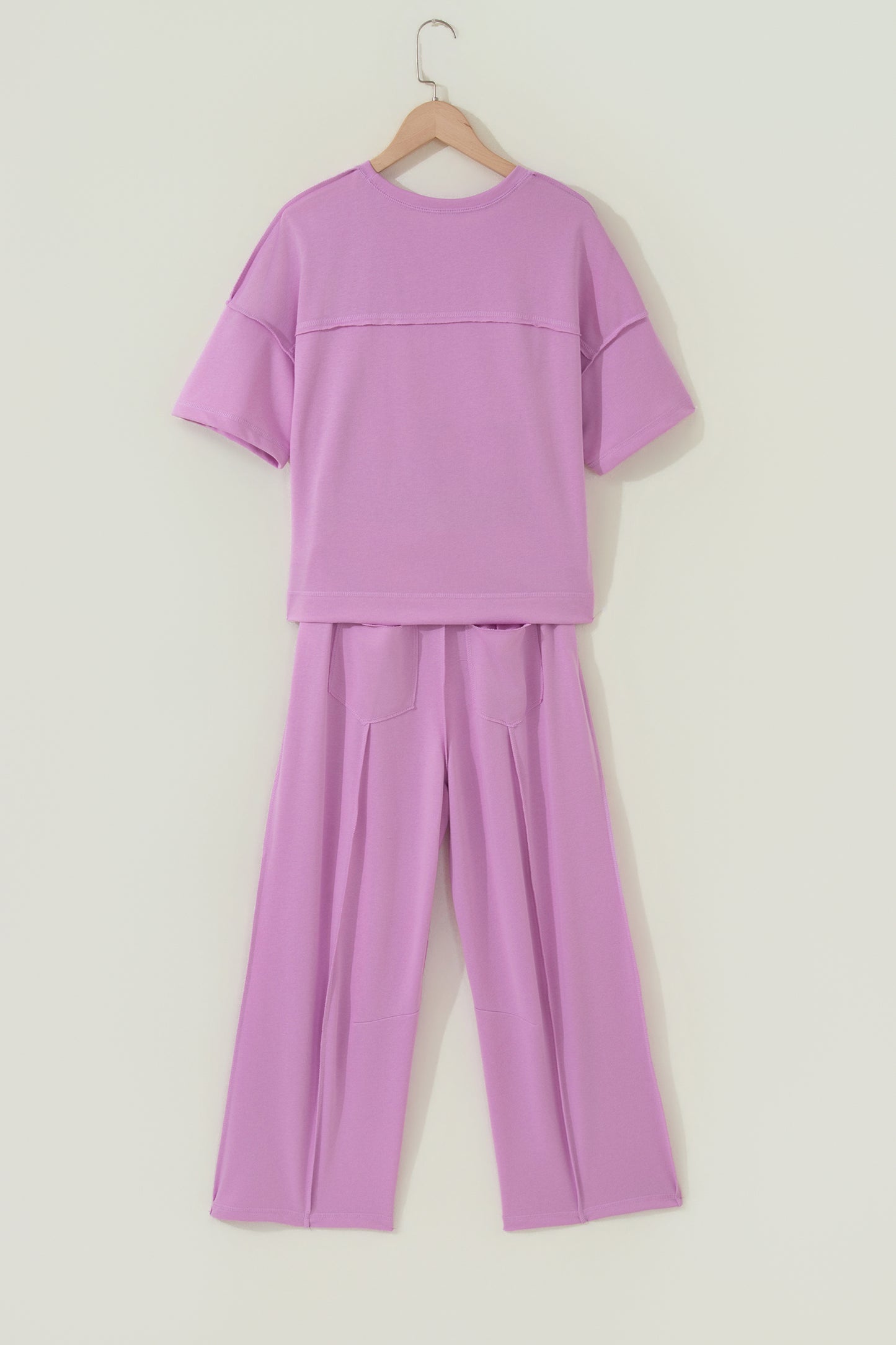 Drop Shoulder Boxy Tee and Barrel Pants Set