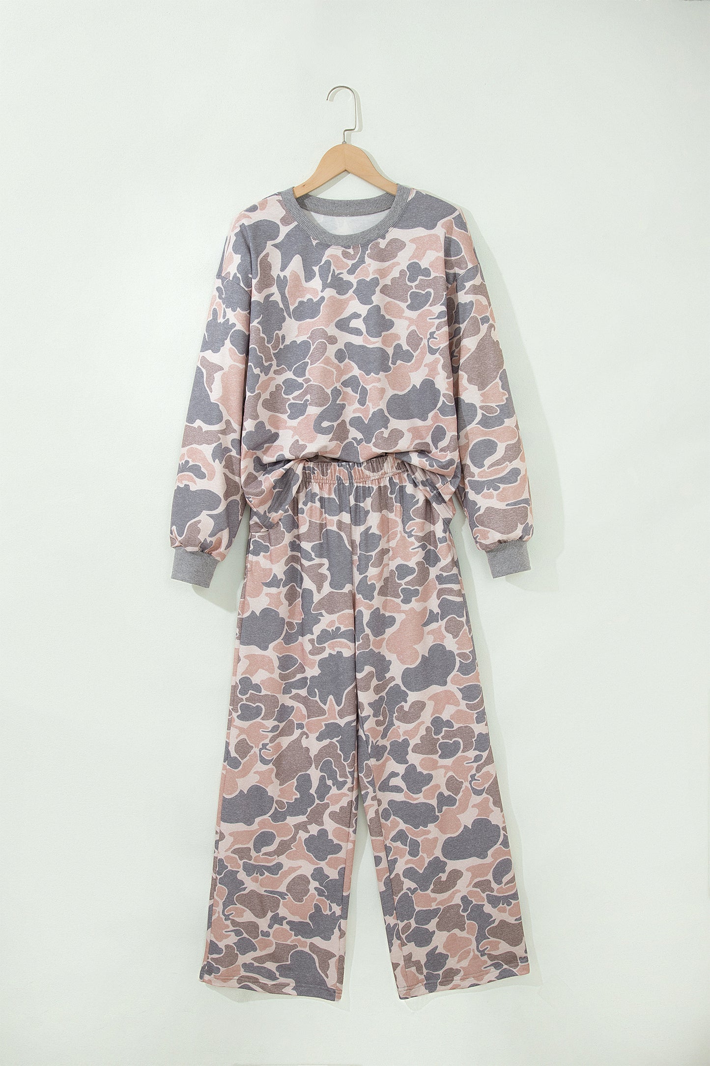Camouflage Print Pants Set