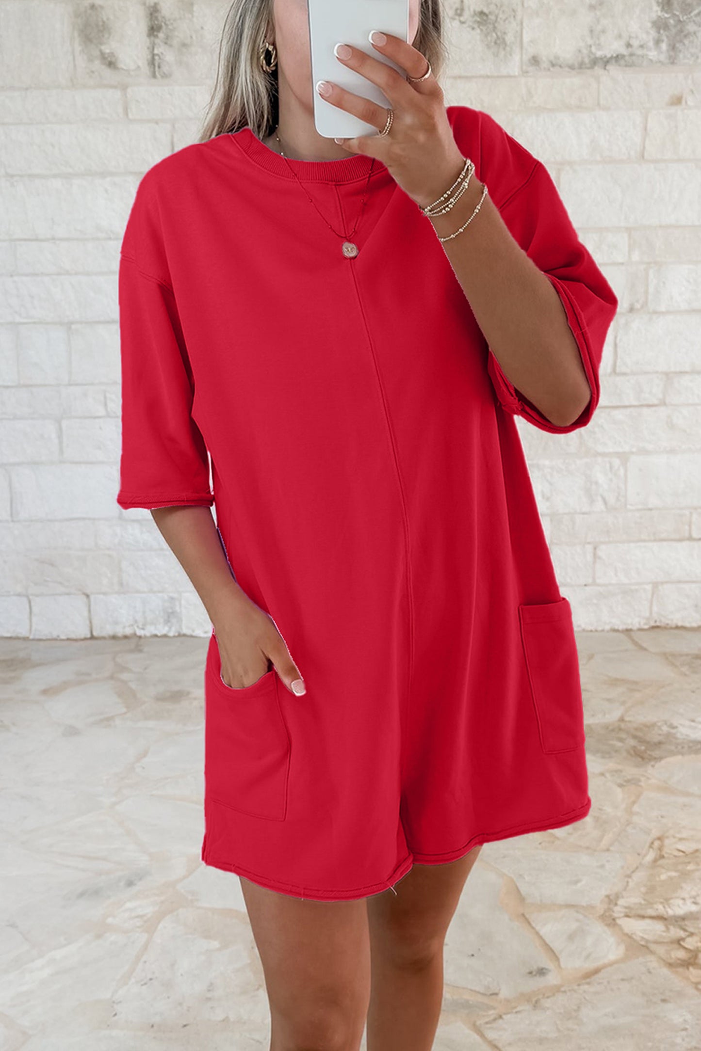Pocketed Loose Romper