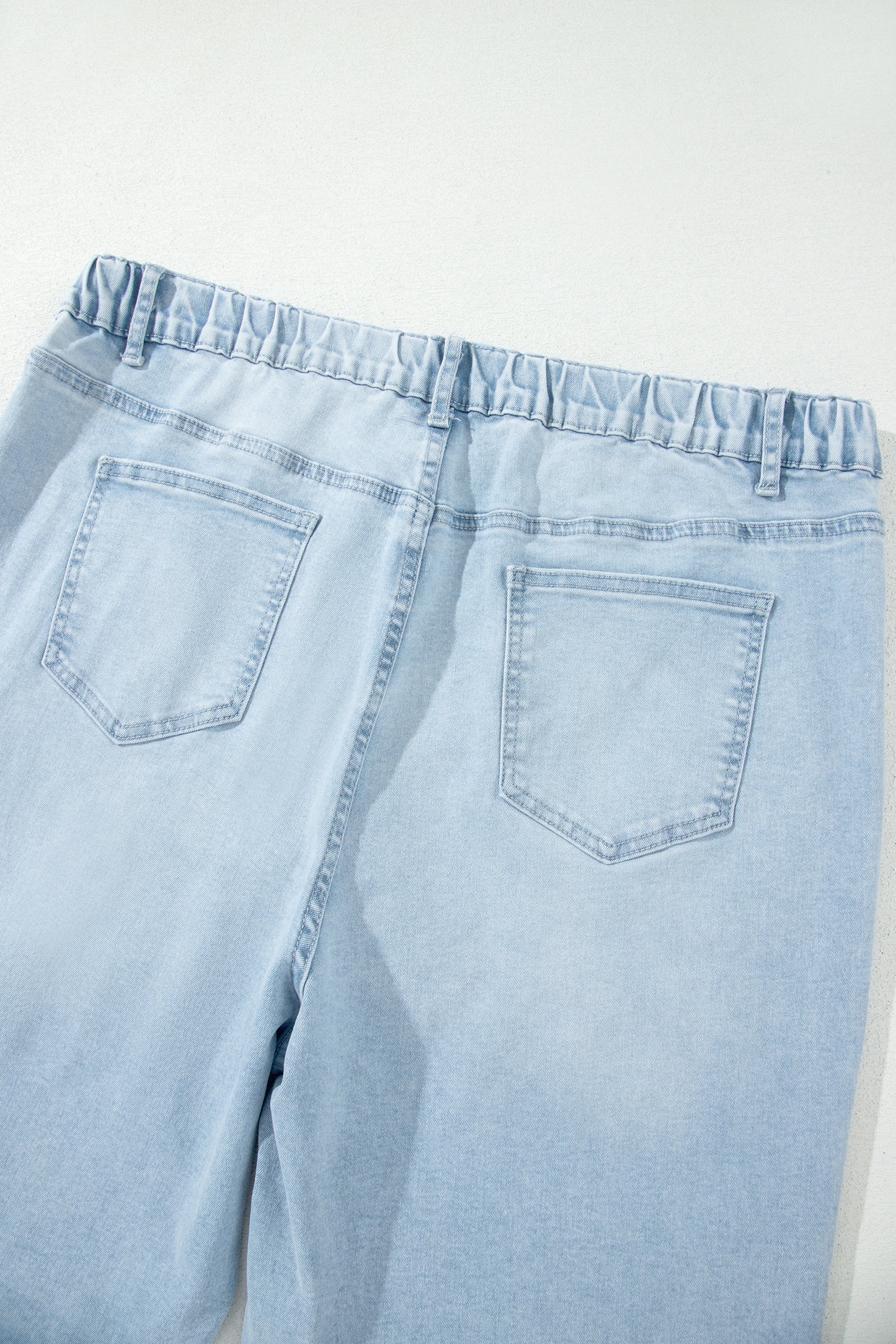 Patch Pocket Raw Cut Shift Jeans
