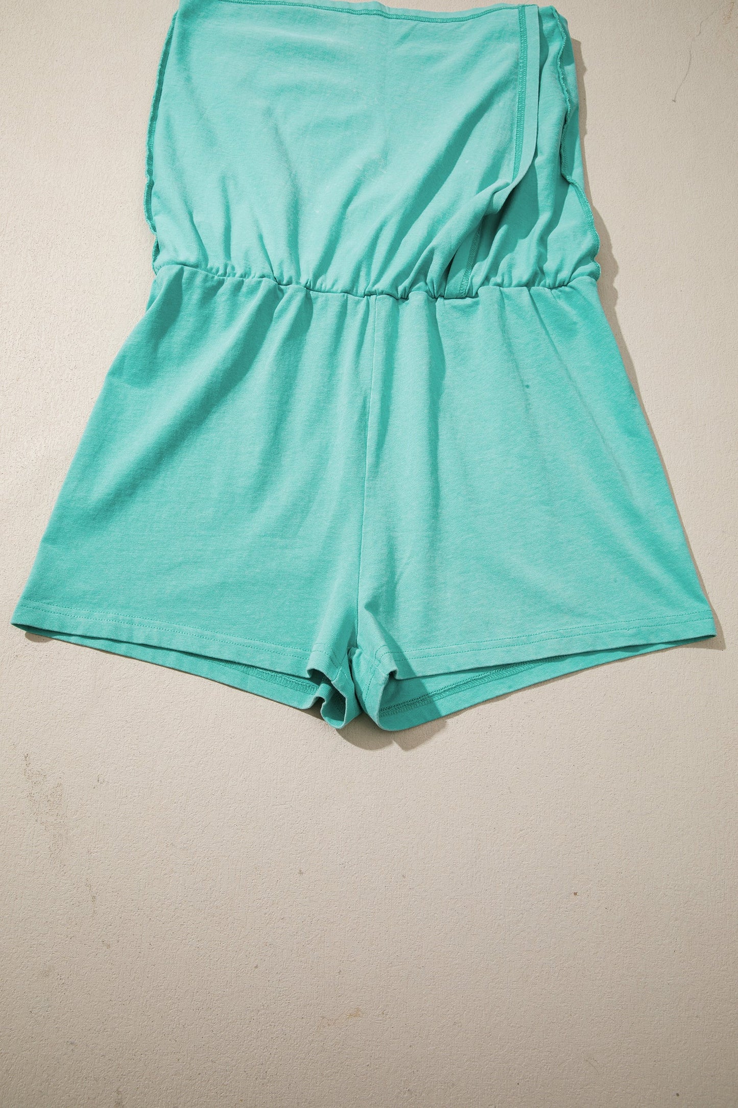 Mineral Wash V Neck Tee Matching Skort Set