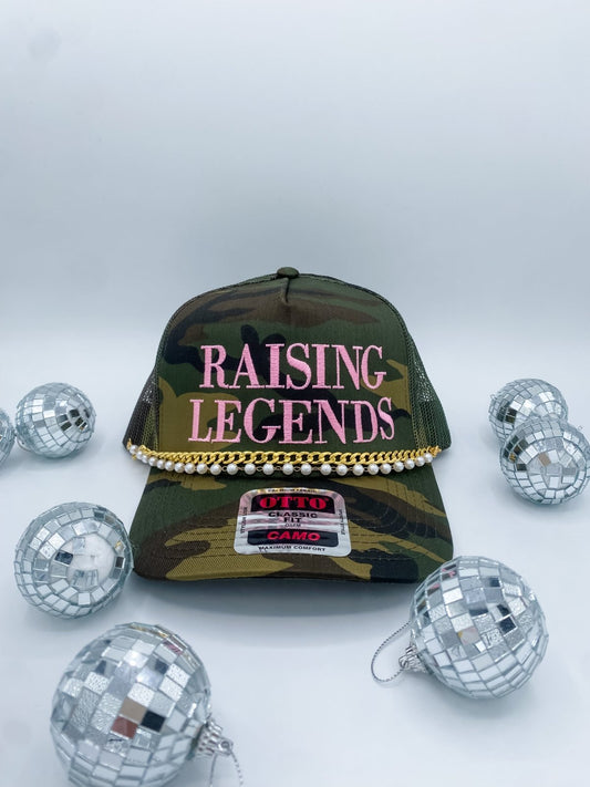 Raising Legends Pink Camo Trucker Hat